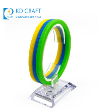 Fabricado na China, pulseira de borracha de silicone com logotipo personalizado e eco friendly em branco para venda